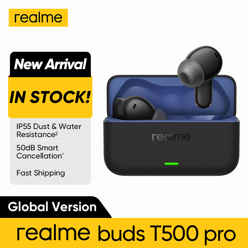 Realme Tablet Accessories - Глобальная версия realme buds T500 Pro,