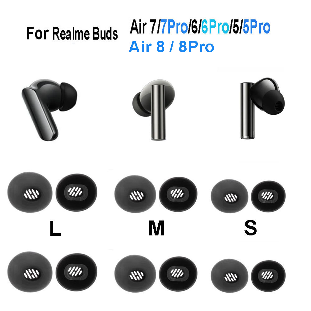 Realme Tablet Accessories - 4 силиконовых насадки для наушников Realme