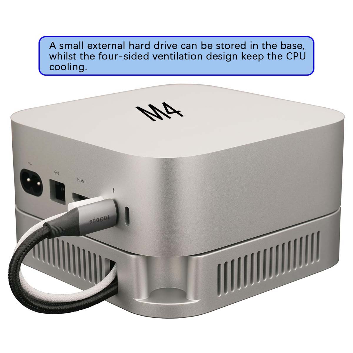 Подставка для Mac Mini M4/M4 P – обзор и цена Cooling Stand Tablet