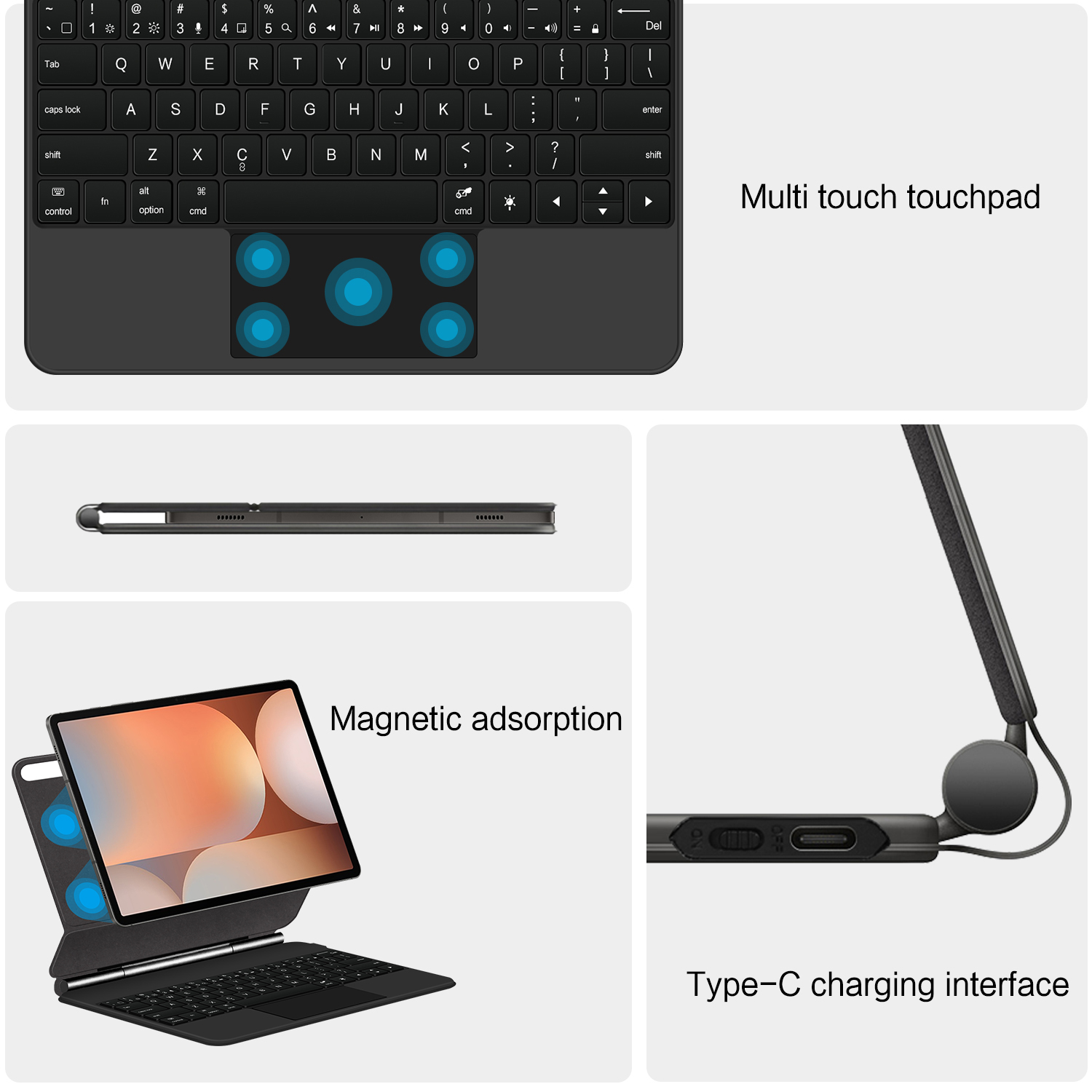 Магнитная клавиатура Magic для – обзор и цена Tablet Keyboard Case